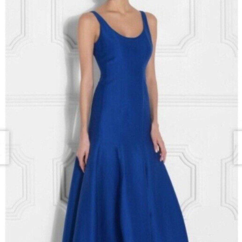 Royal blue gown